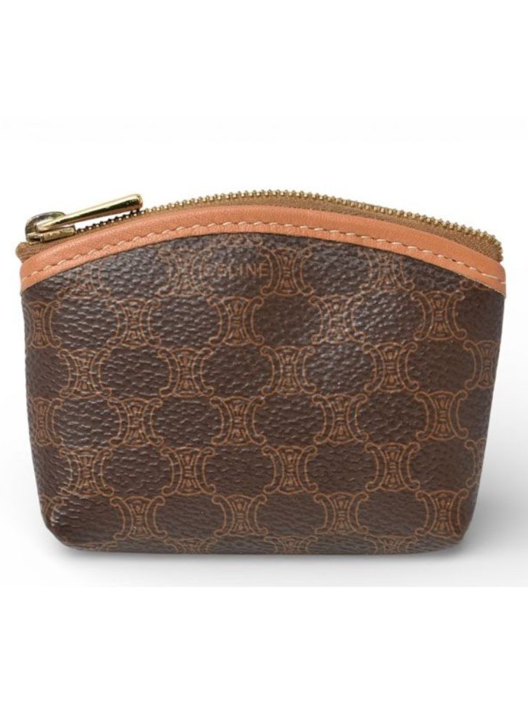 Celine Coin Purse Vintage Macadam Mini Pouch Brown
